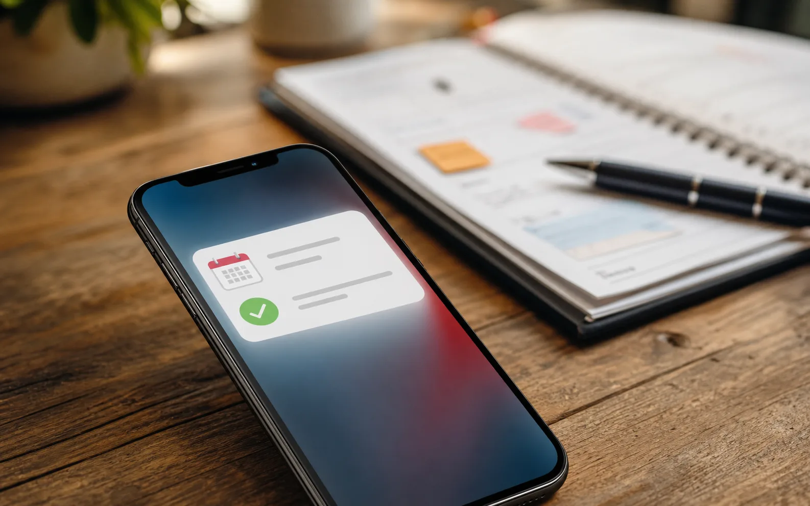 Notification de rappel de rendez-vous sur smartphone pour limiter les oublis et les créneaux perdus