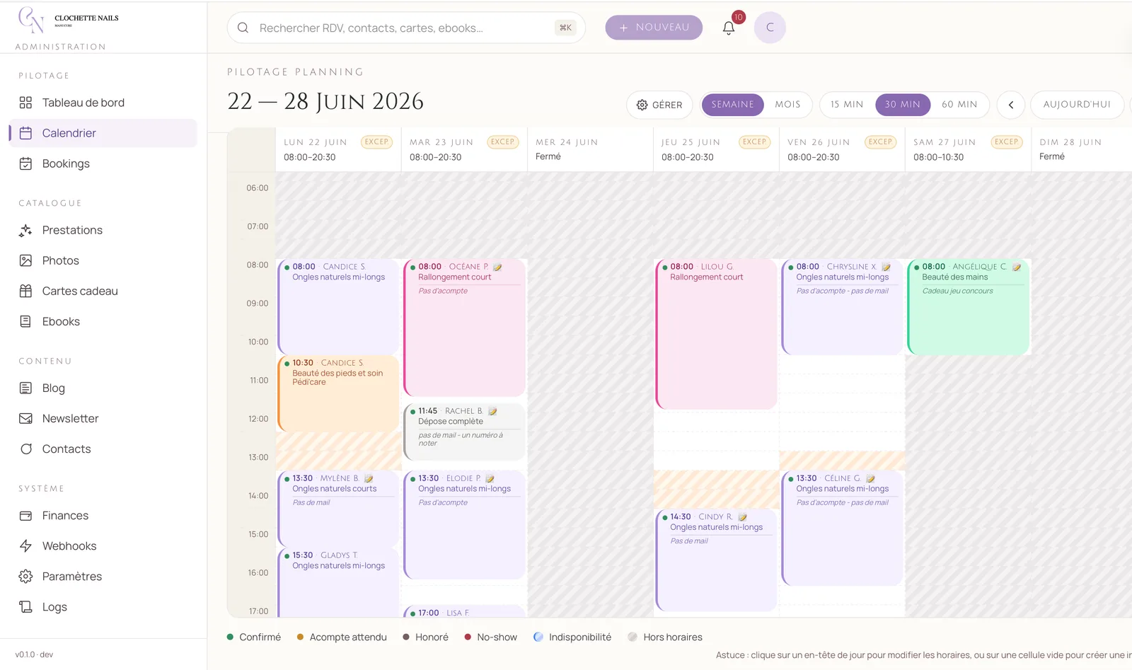 Remplir l’agenda d’un salon, sans décrocher le téléphone, visuel 4